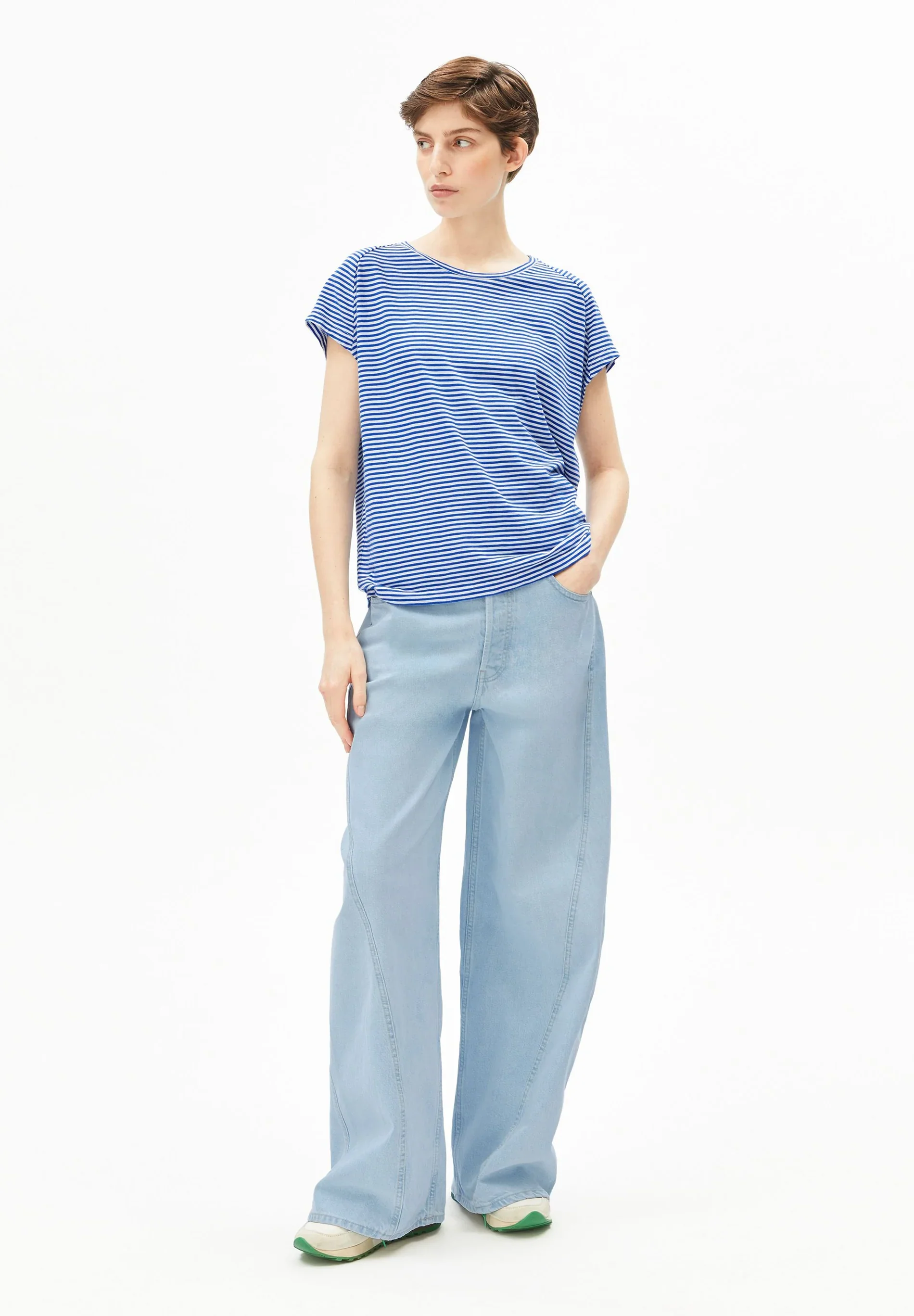 Slub Jersey Stripe T-Shirt - Image 4