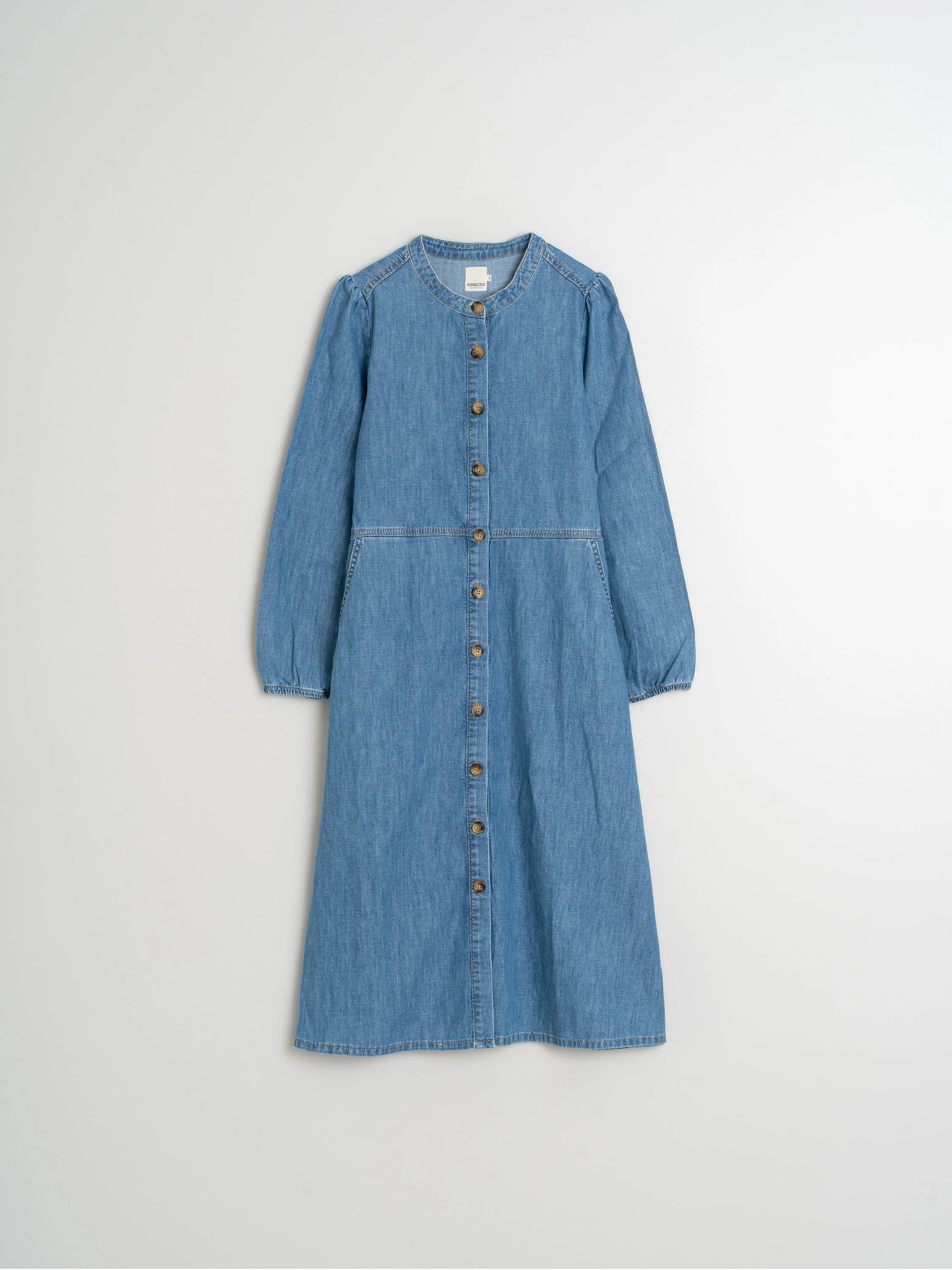 Retro Denim Dress - Image 7