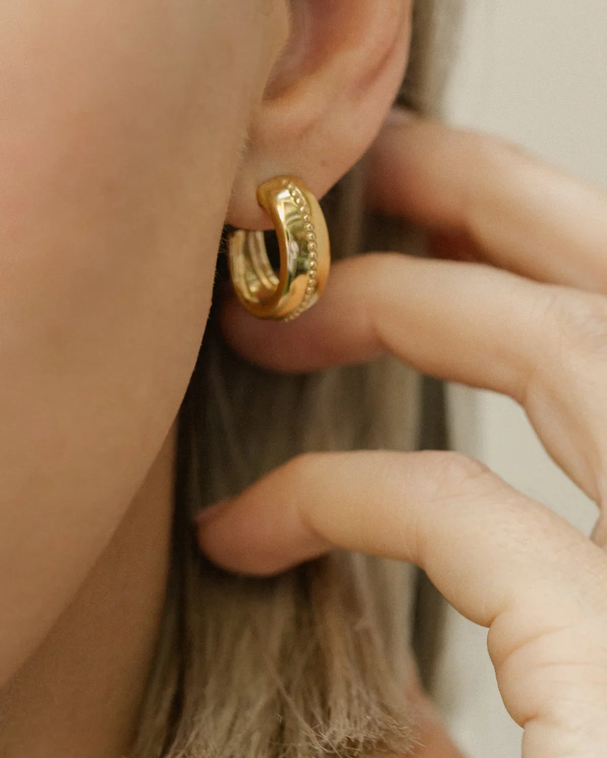 Roma Hoops – Gold - Image 2