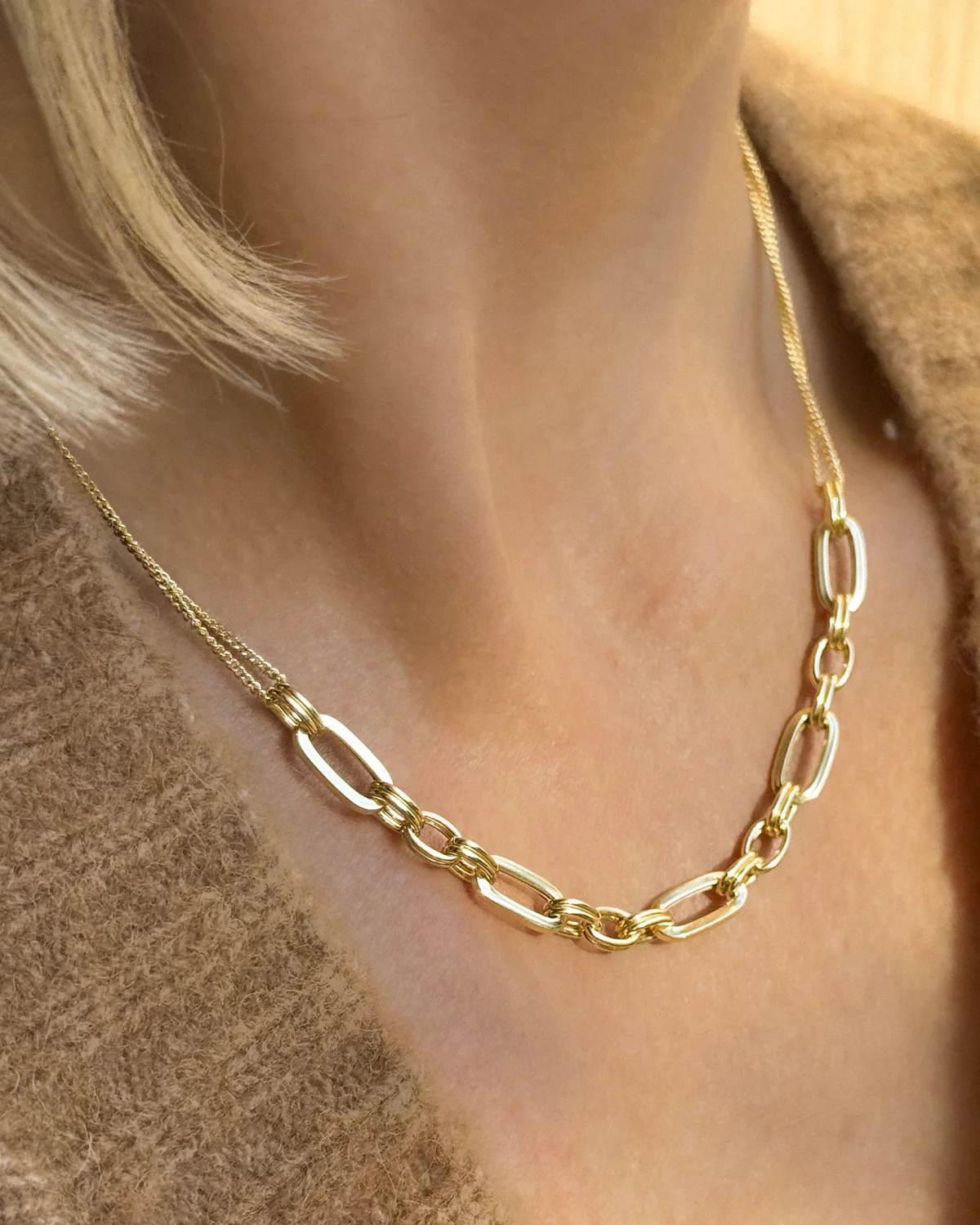 Trombone Necklace – Gold - Image 2