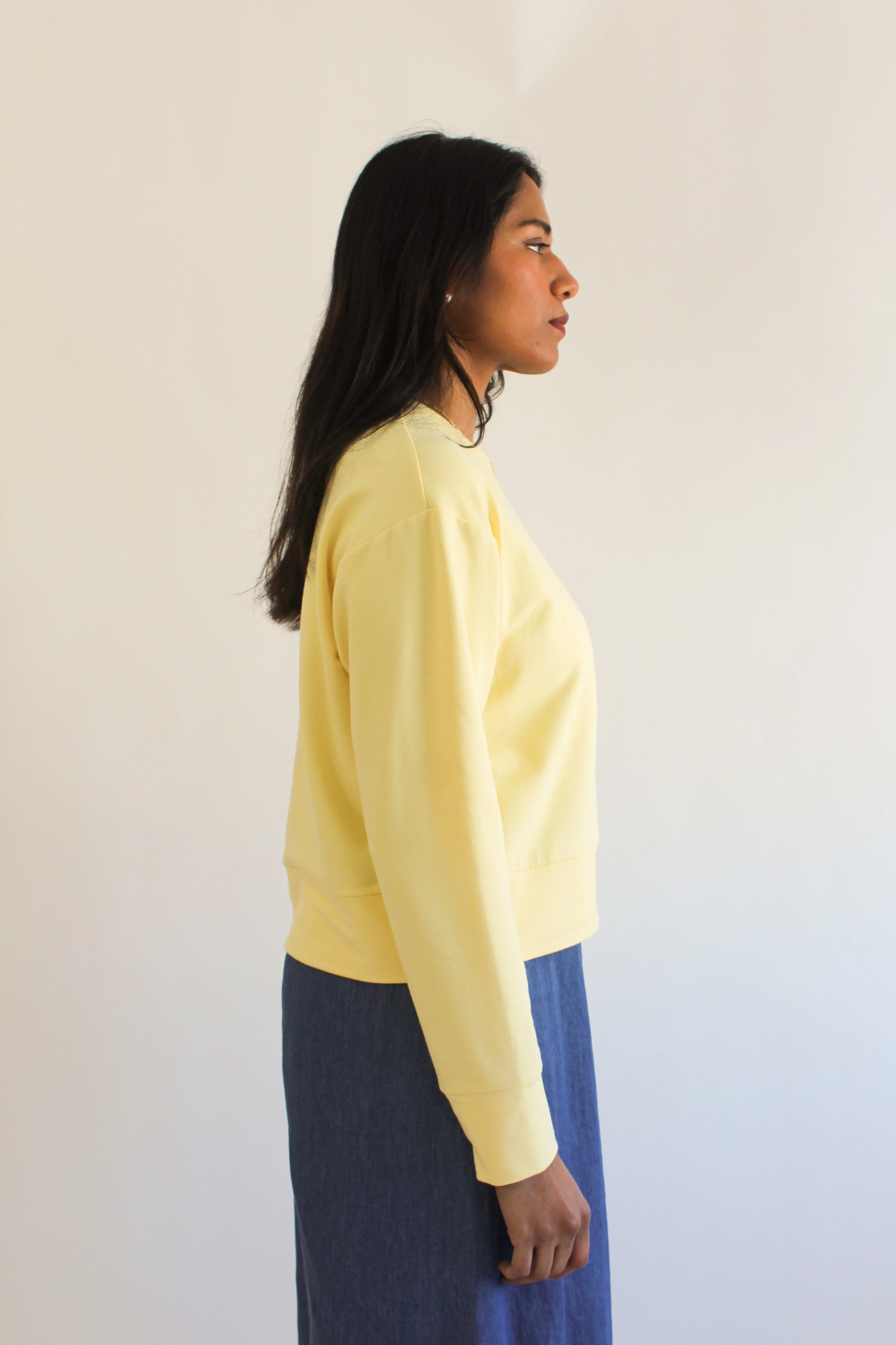 Boyfriend Crop Sweatshirt - Image 3