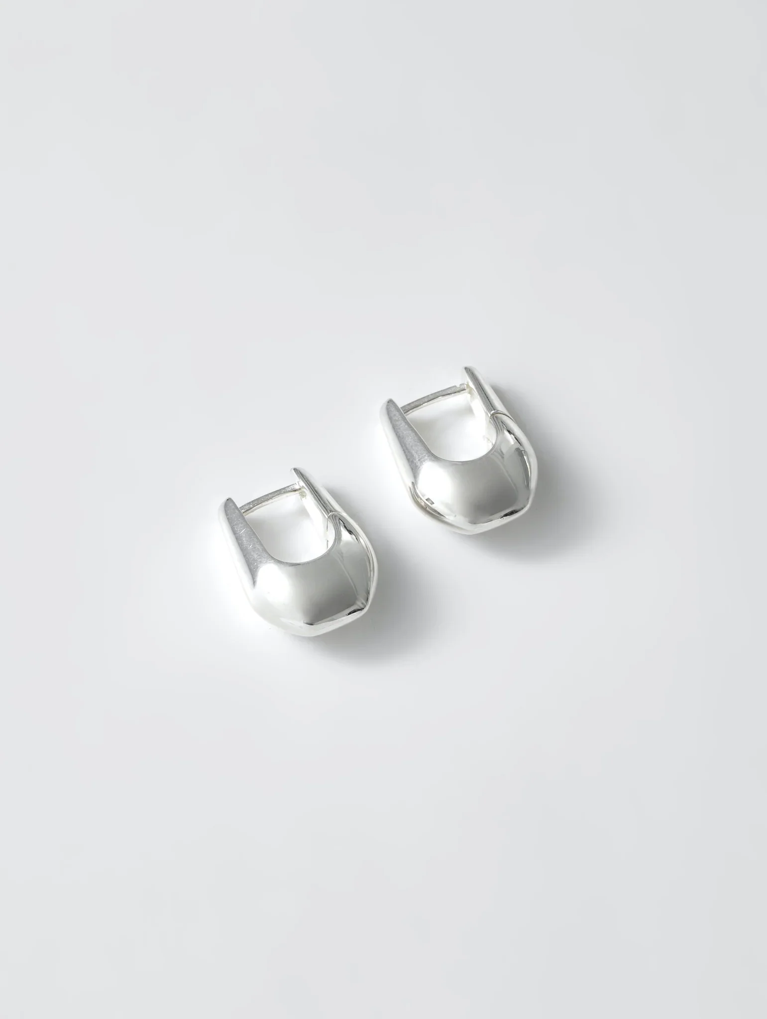 Baguette Hoops – Silver